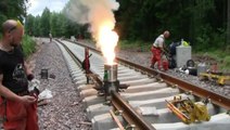 Railroad thermite welding Amazing!