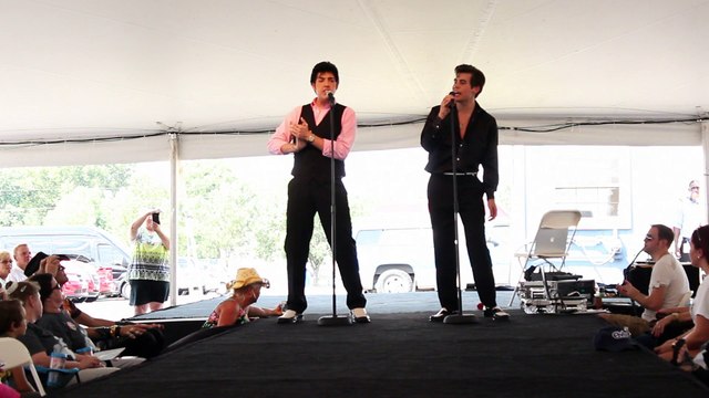 Austin Irby and Taylor Rodriguez sings 'Hound Dog' Elvis Week 2015