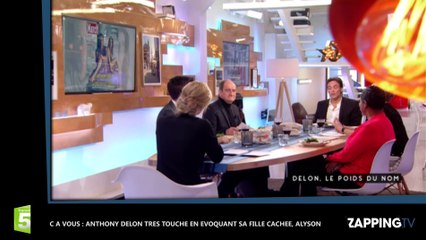 C à vous : Anthony Delon ému et touchant en évoquant sa fille cachée Alyson (vidéo)