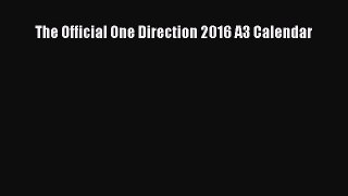 Read The Official One Direction 2016 A3 Calendar Ebook Free