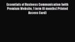 Download Essentials of Business Communication (with Premium Website 1 term (6 months) Printed
