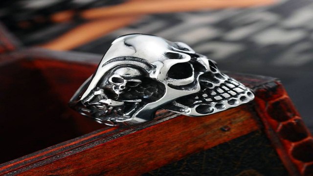 Infidel Skull - Infidel Skull Biker Ring