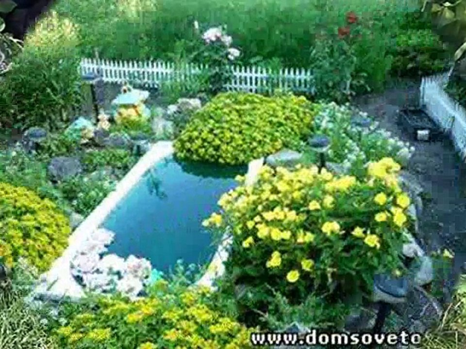 Клумба и цветники своими руками из сантехники