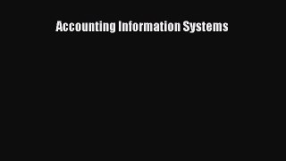 Read Accounting Information Systems Ebook Free