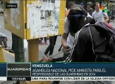 Venezuela: aministía a López, violatoria de DH a víctimas de guarimbas
