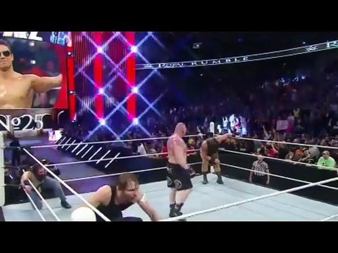 brock lesnar destroy wyatt family royal rumble 2016 _ brock lesnar vs braun strowman