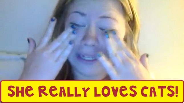 Woman Loves Cats So Much She Can't Stop Crying