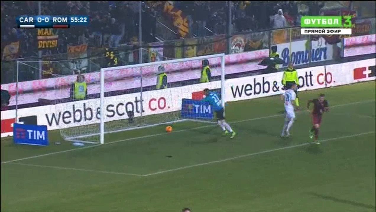 Lucas Digne Amazing Goal - Carpi vs AS Roma 1-0 (Serie A 2016)