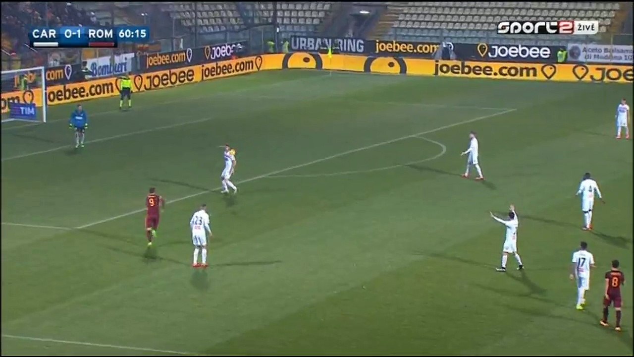 1-1 Kevin Lasagna - Carpi v. AS Roma 12.02.2016 HD