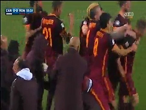 Kevin Lasagna Goal Carpi 1-1 AS Roma - Serie A