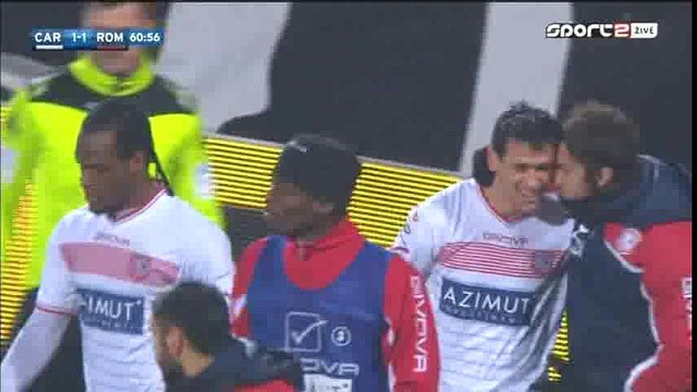 Kevin Lasagna Goal HD - Carpi 1-1 AS Roma - 12-02-2016