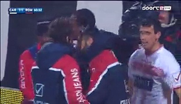 Kevin Lasagna Goal HD - Carpi 1-1 AS Roma - 12-02-2016