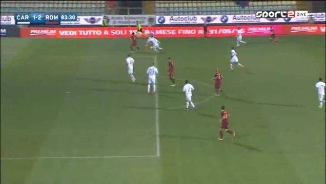 1-2 Edin Dzeko Goal - Carpi v. Roma - Serie A 12.02.2016
