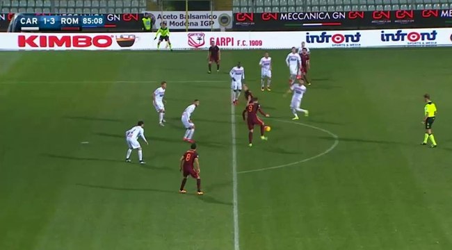 1-3 Mohamed Salah Goal - Carpi vs Roma 12.02.2016 HD