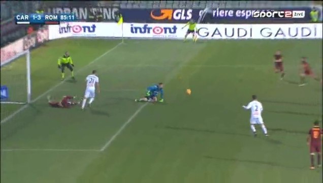 Mohamed Salah Goal - Carpi 1-3 Roma - Serie A 12.02.2016