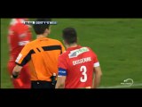 Carton Rouge Noe Dussenne - Gent 1-0 Mouscron-Peruwelz 12.02.2016 Belgium - Pro League