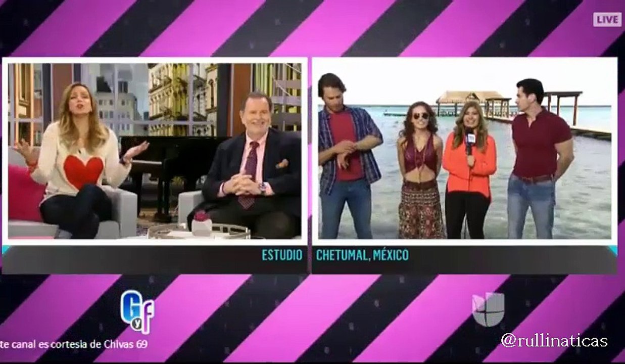 Sebastian rulli y Angelique Boyer  entrevista desde #Chetumal @ElGordoyLaFlaca