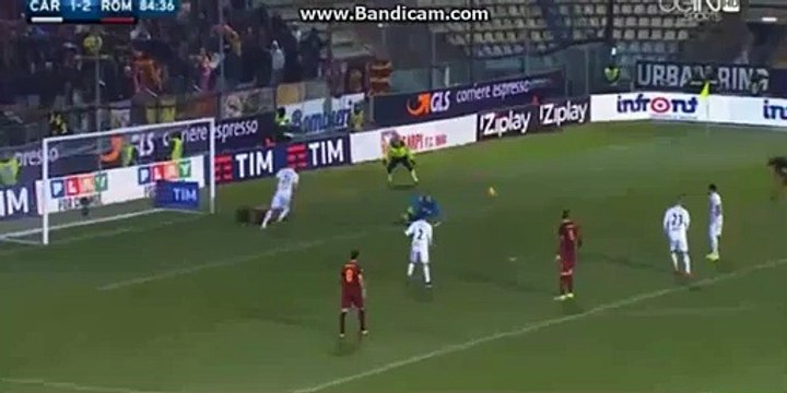 Mohamed Salah Goal Carpi 1-3 AS ROMA Serie A