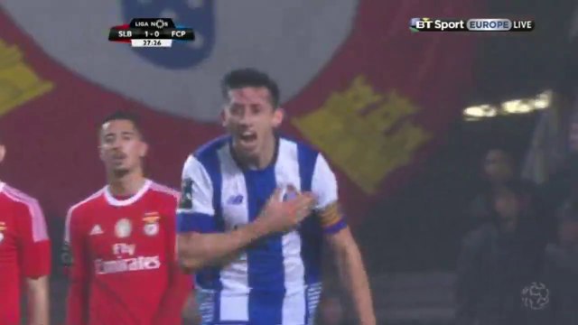 Hector Herrera Goal - Benfica 1-1 FC Porto 12.02.2016 HD