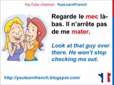 French Lesson 178 - HANDSOME Guy Informal French dialogue conversation Slang expressions Argot