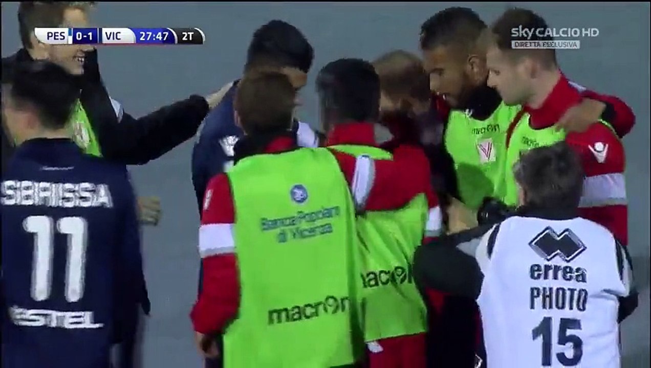 All Goals HD - Pescara Calcio 1-1 Vicenza Calcio - 12.02.2016 HD