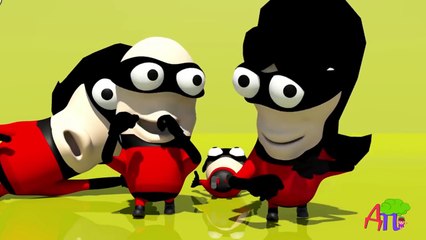 Семья пальчиков красные миньоны 3D | Finger Family Red Minion 3D in Russian