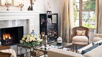 Камин в интерьере гостиной