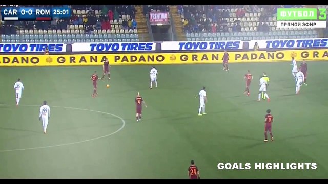 Carpi vs Roma 1-3 - All Goals highlights 2016 HD 12.02.2016