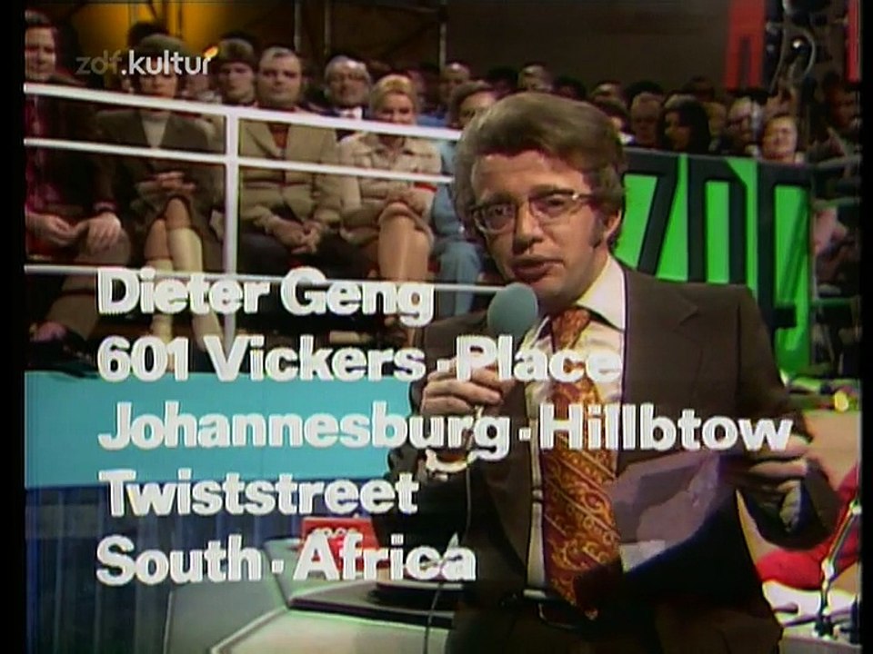 ZDF Hitparade Folge 30 vom 22.01.1972