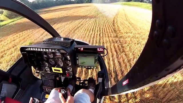 Helicopter crop dusting in Kentucky