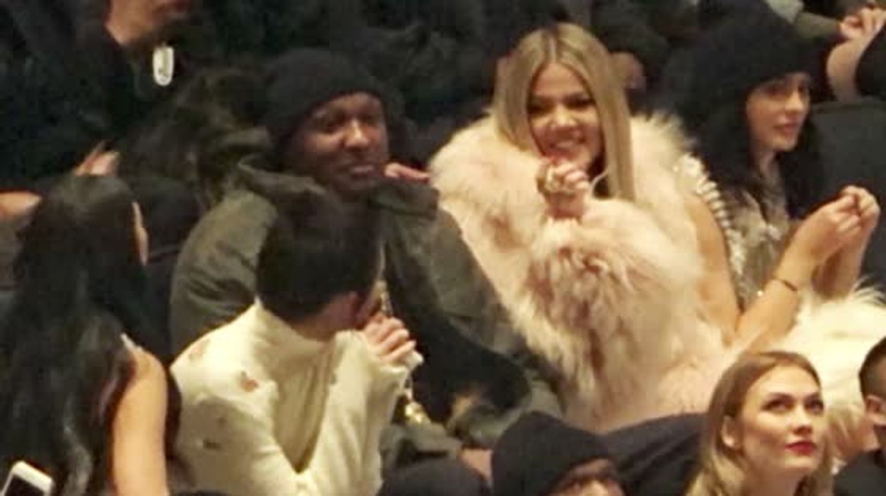 Khloe Kardashian und Lamar Odom bei der Yeezy Mode Party