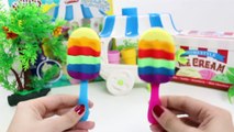 Play Doh Rainbow Ice Creams Play Dough Popsicles Helados de Colores Arco Iris Toy Videos