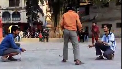Funny best prank video latest 2015 rope jump prank new nepali comedy video