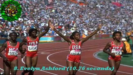 World Top Ten Fastest 100 Meter Sprinters in History (women)