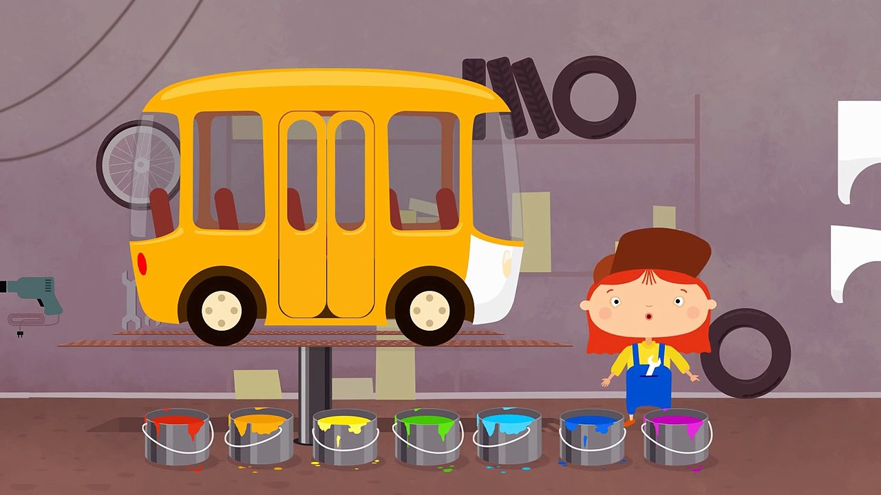 Kids Car Cartoons SCHOOL BUS STORY. CAR DOCTOR! Doc McWheelies Garage