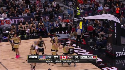 Tracy McGrady gives it up and gets it back to finish the break with the layup_ usa vs canada