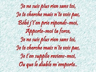 Trop Belle Chanson Damour Triste Plus Rien Sans Toi Avec Paroles Dailymotion Video