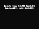 [PDF Télécharger] Quo Vadis - Impala - Note 29 S - Agenda Civil Semainier 21x297 cm Noir -