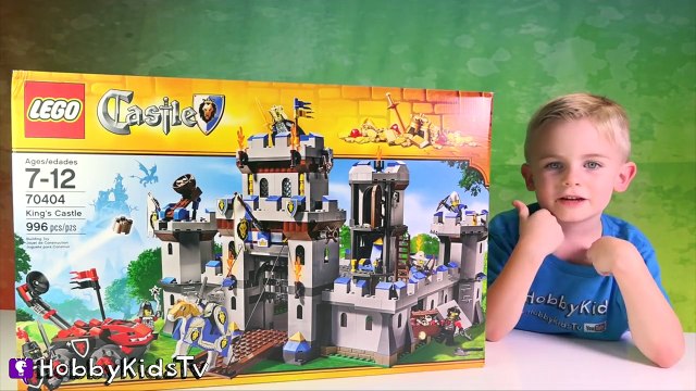 Lego Castle! Kings Castle Build HobbyFrog Toy Review [704040] by HobbyKidsTV