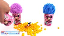 Minnie Mouse Foam Clay & Play Doh Ice Cream Cups Sofia Lalaloopsy RainbowLearning