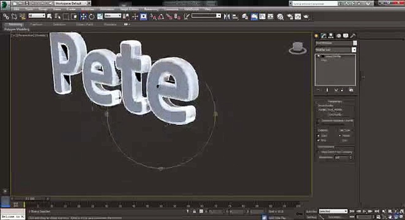 Tutorial  3ds Max  Basic 3d Text_clip6