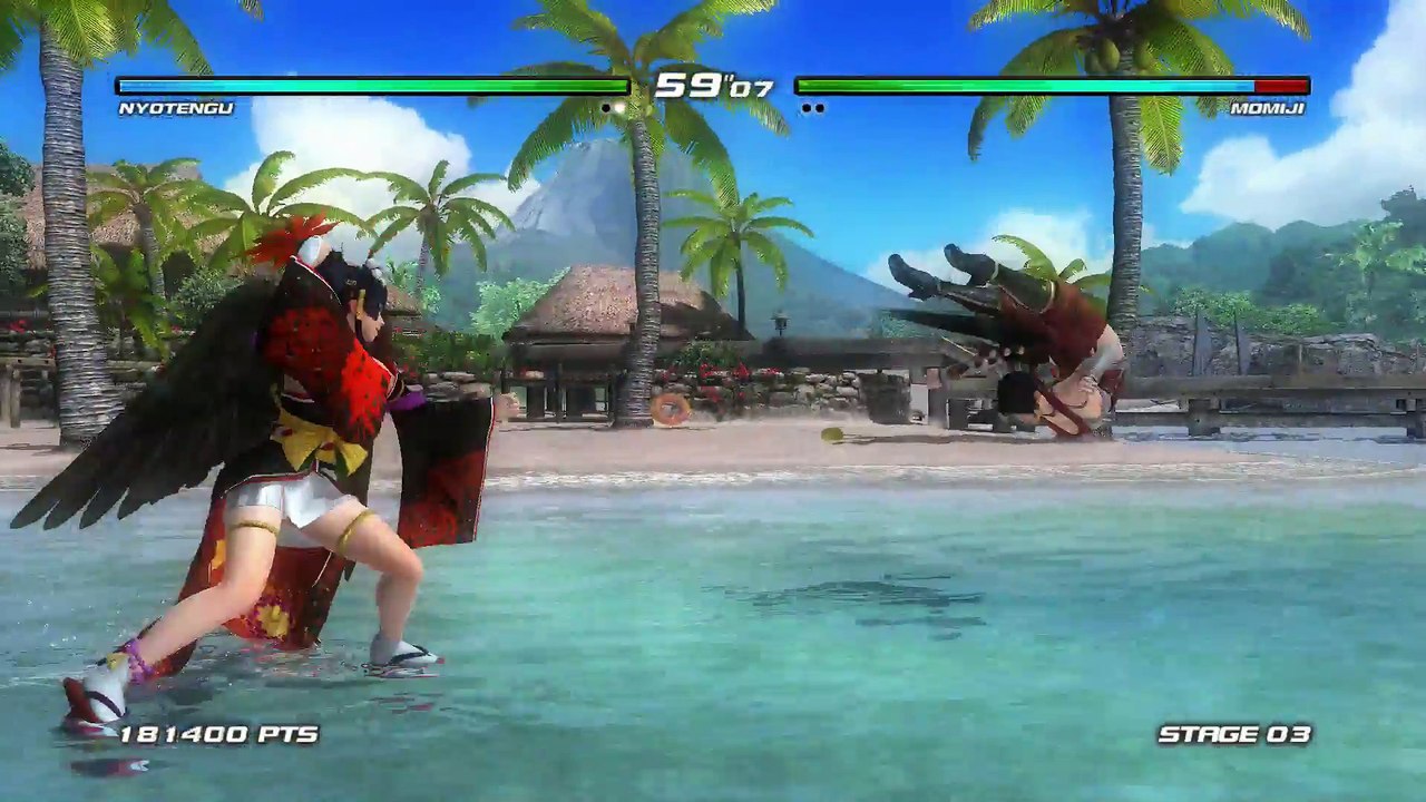 DEAD OR ALIVE 5 LAST ROUND PS4 ARCADE ROOKIE - NYOTENGU NUDE MOD