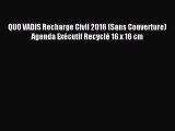 [PDF Télécharger] QUO VADIS Recharge Civil 2016 (Sans Couverture) Agenda Exécutif Recyclé 16