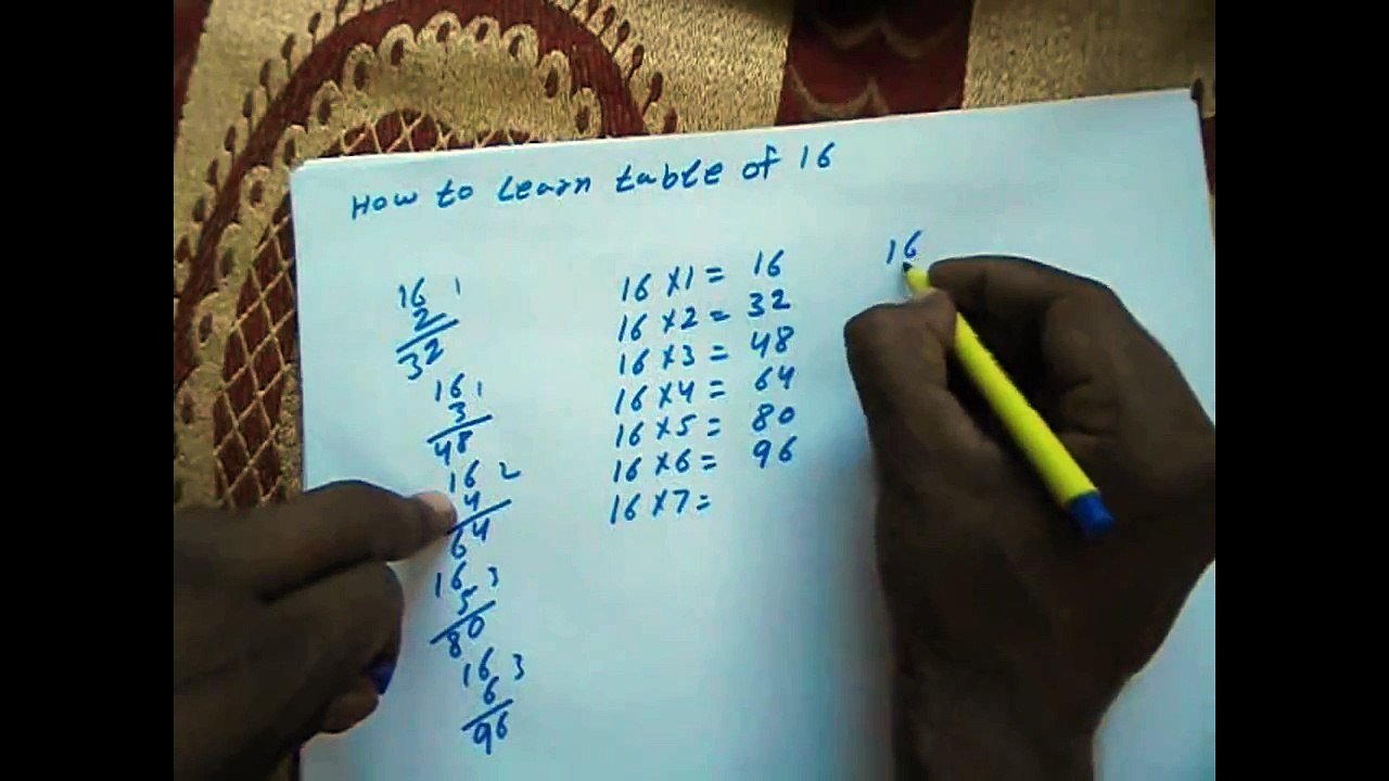 Table of 16