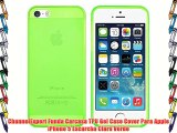 ChannelExpert Funda Carcasa TPU Gel Case Cover Para Apple iPhone 5 Escarcha Clara Verde