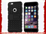 Cruzerlite Spi-Force Dual Layer Case for the Apple iPhone 6 Plus - Retail Packaging - Black