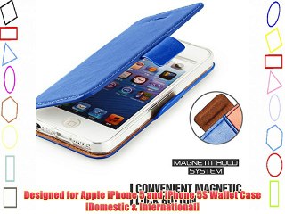 Funda Para iPhone 5s - Mulbess Funda De Piel Tipo Cartera Para Apple iPhone 5s y iPhone 5 Wallet