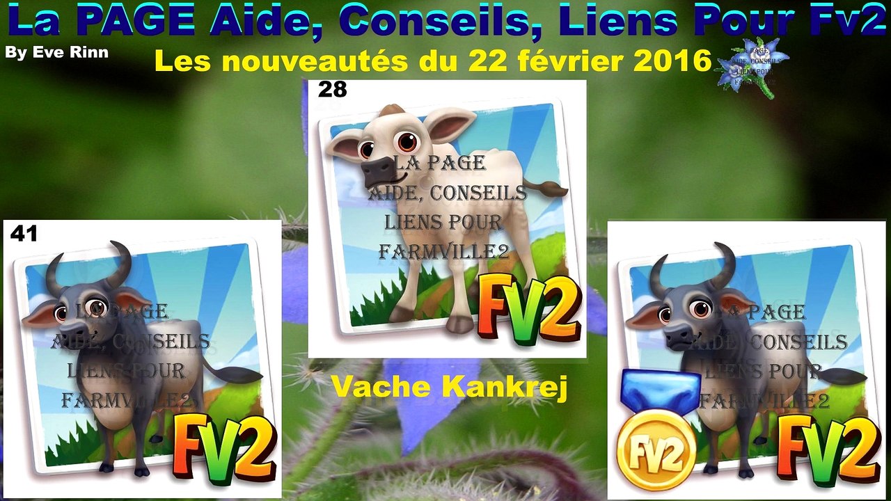 Farmville 2 Les nouveautés du 22 février 2016 Plant de Bourrache