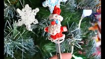 Père Noël en élastiques Rainbow Loom Idée cadeau Noël