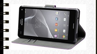 Muvit SEWAL0010 - Funda cartuchera para Sony Xperia Z3 Compact morado